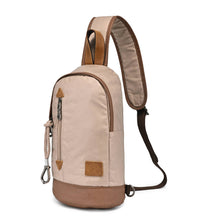 Load image into Gallery viewer, Urban Light Coated Canvas Sling Bag: Khaki