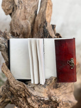 Load image into Gallery viewer, Leather Journal Notebook Tree Embossed Life of Tree: Red