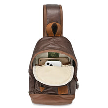 Load image into Gallery viewer, Urban Light Coated Canvas Sling Bag: Khaki