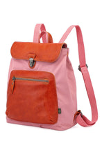 Load image into Gallery viewer, Valley Trail Coated Canvas Backpack: Navy