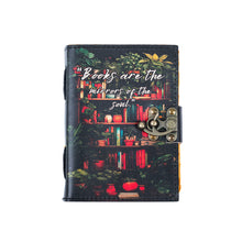 Load image into Gallery viewer, Leather Journal Notebook Books are the Mirrors of the Soul