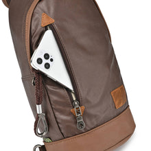 Load image into Gallery viewer, Urban Light Coated Canvas Sling Bag: Kale