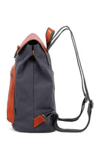 Load image into Gallery viewer, Valley Trail Coated Canvas Backpack: Aqua