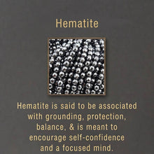 Load image into Gallery viewer, Antique Brass Radiating Heart w/ Gemstone Long Wire Earrings: Hematite & Strawberry Quartz Star Cut