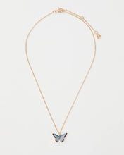 Load image into Gallery viewer, Enamel Blue Butterfly Short Necklace - Perfect for Gifting