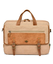 Load image into Gallery viewer, Valley Oak Canvas Brief Bag: Grey