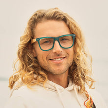 Load image into Gallery viewer, BP20862 - Seaglass-Matte Teal /Walnut Wood /Blue Light Lens: 1.75