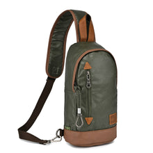 Load image into Gallery viewer, Urban Light Coated Canvas Sling Bag: Khaki