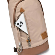 Load image into Gallery viewer, Urban Light Coated Canvas Sling Bag: Khaki