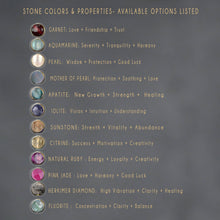 Load image into Gallery viewer, Brass Hammered Crescent Moon w/ Semi Precious Earrings: Iolite