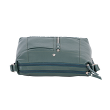 Load image into Gallery viewer, Elegant Leather Crossbody Bag Tressa – Stylish & Functional: Sea Green