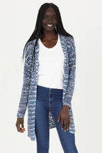 Load image into Gallery viewer, XHN02-ASIS HOODED CARDIGAN SWEATER: TAN-IVORY / L
