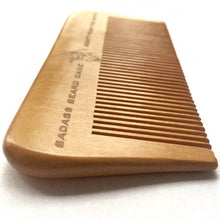 Load image into Gallery viewer, Badass Wood Beard Comb