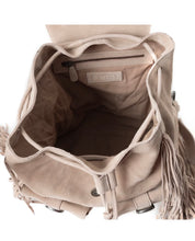 Load image into Gallery viewer, Bohemian Taupe Suede Leather Backpack - Myra