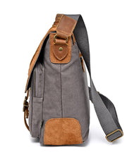 Load image into Gallery viewer, Valley Oak Canvas Messenger Bag: Khaki
