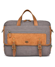 Load image into Gallery viewer, Valley Oak Canvas Brief Bag: Grey