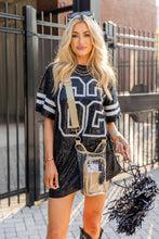 Load image into Gallery viewer, Clear HydroBag® Stadium with Gold Trim and Matching Pouch