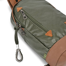 Load image into Gallery viewer, Urban Light Coated Canvas Sling Bag: Kale
