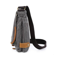 Load image into Gallery viewer, Oak Hill Canvas Crossbody Bag: Army Green