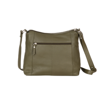 Load image into Gallery viewer, Elegant Leather Crossbody Bag Tressa – Stylish & Functional: Sea Green