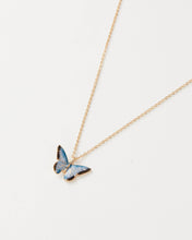 Load image into Gallery viewer, Enamel Blue Butterfly Short Necklace - Perfect for Gifting