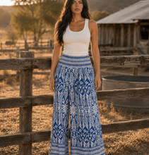 Load image into Gallery viewer, Relaxed Wide Leg Palazzo Pants with Elastic Waist