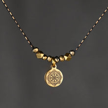 Load image into Gallery viewer, Delicate Beaded Mandala Necklace
