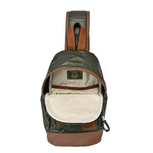 Load image into Gallery viewer, Urban Light Coated Canvas Sling Bag: Kale
