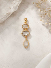 Load image into Gallery viewer, Triple Herkimer Quartz Gold-Plated Pendant