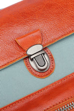 Load image into Gallery viewer, Valley Trail Coated Canvas Backpack: Aqua