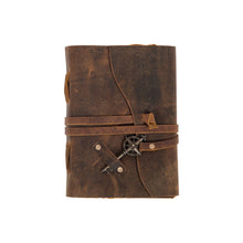 Load image into Gallery viewer, Vintage Leather Bound Diary with Key