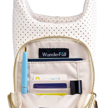 Load image into Gallery viewer, White Coated Perforated Neoprene HydroBag® with Pink/Green Stripe