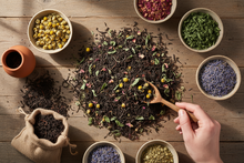Load image into Gallery viewer, blending tea and herbs