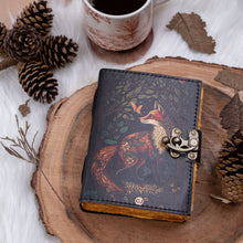 Load image into Gallery viewer, Travel Leather Journal Vintage Pages with Red Fox