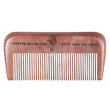 Load image into Gallery viewer, Badass Wood Beard Comb