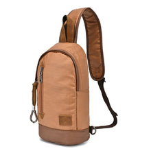 Load image into Gallery viewer, Urban Light Coated Canvas Sling Bag: Khaki