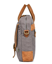 Load image into Gallery viewer, Valley Oak Canvas Brief Bag: Grey