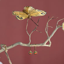 Load image into Gallery viewer, Fun Enameled Cherry Earrings
