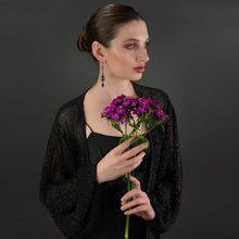 Load image into Gallery viewer, Deco Bar, Marquise w/ Marquise Semi Precious (Gunmetal): Prasiolite