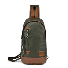 Load image into Gallery viewer, Urban Light Coated Canvas Sling Bag: Khaki