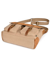 Load image into Gallery viewer, Valley Oak Canvas Messenger Bag: Khaki