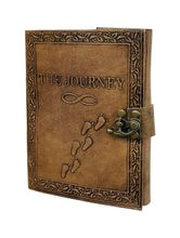 Load image into Gallery viewer, Embossed Leather Journal diary with 200 Handmade pages