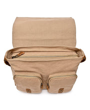 Load image into Gallery viewer, Valley Oak Canvas Messenger Bag: Khaki