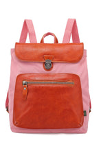 Load image into Gallery viewer, Valley Trail Coated Canvas Backpack: Navy