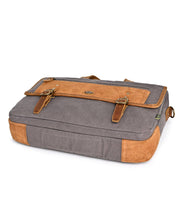 Load image into Gallery viewer, Valley Oak Canvas Brief Bag: Grey