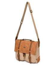 Load image into Gallery viewer, Valley Oak Canvas Messenger Bag: Khaki