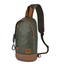 Load image into Gallery viewer, Urban Light Coated Canvas Sling Bag: Khaki