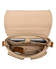 Load image into Gallery viewer, Valley Oak Canvas Messenger Bag: Khaki