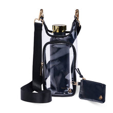 Load image into Gallery viewer, Clear HydroBag® Stadium with Black Trim and Matching Pouch
