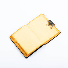Load image into Gallery viewer, Leather Journal Notebook with Vintage Paper Tree Print
